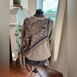 Vintage Gian Alberto Long Sleeve Sweater. Made In Italy. 100% Wool